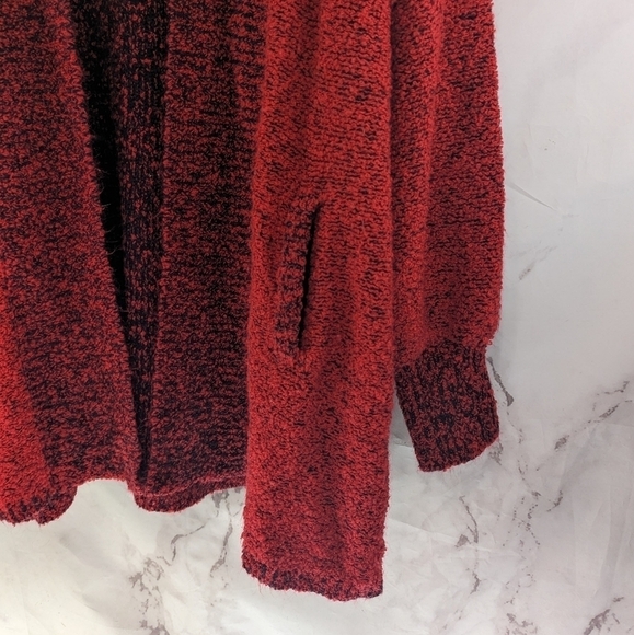 Monto Par Le Chois Sweater Womens 1X Orange Long Cardigan Oversized Grandpa Vtg - Picture 4 of 10